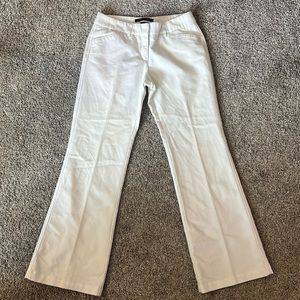 Express Editor pants. NWOT. Size 4. Off white. Wide leg.